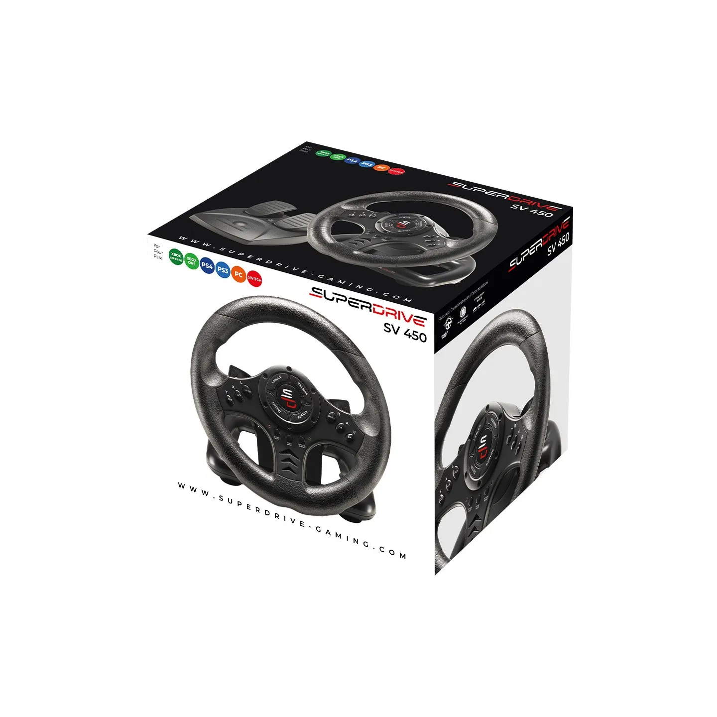 Volant de course gaming Superdrive SV450