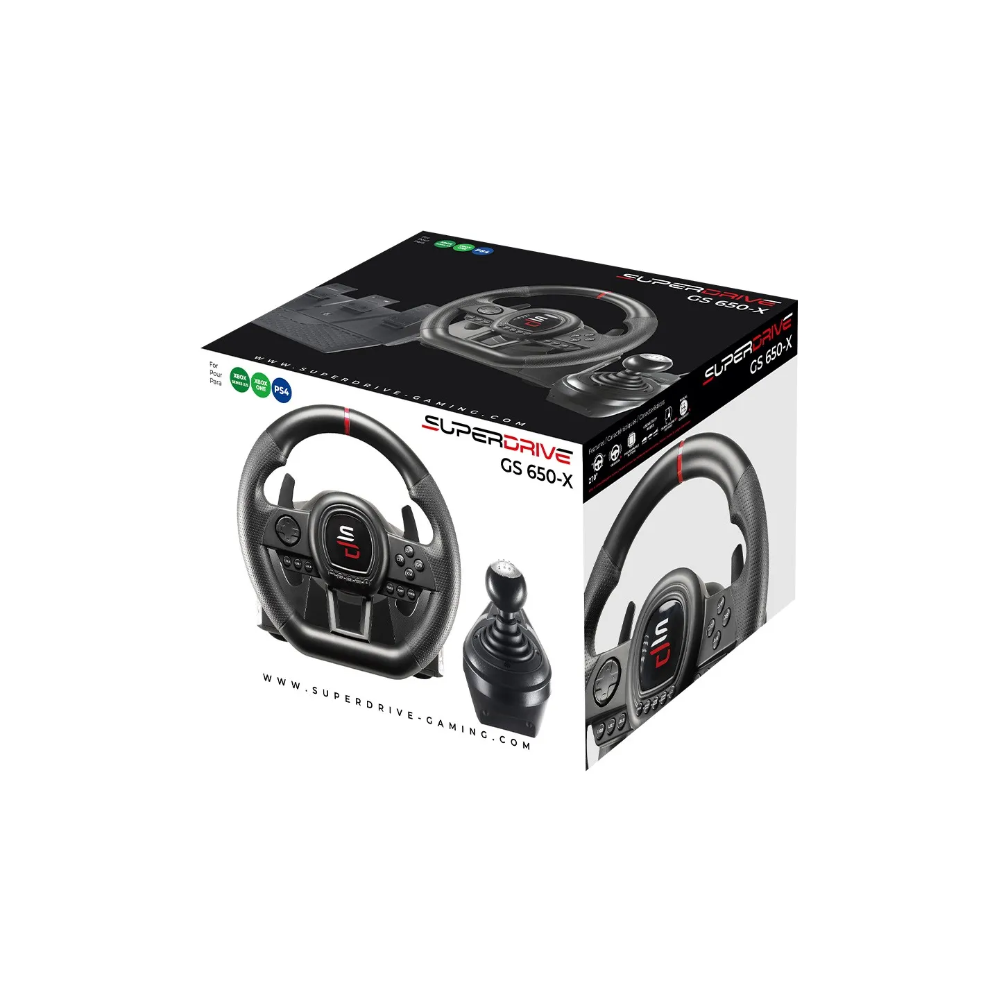 Volant de course gaming Superdrive GS650-X