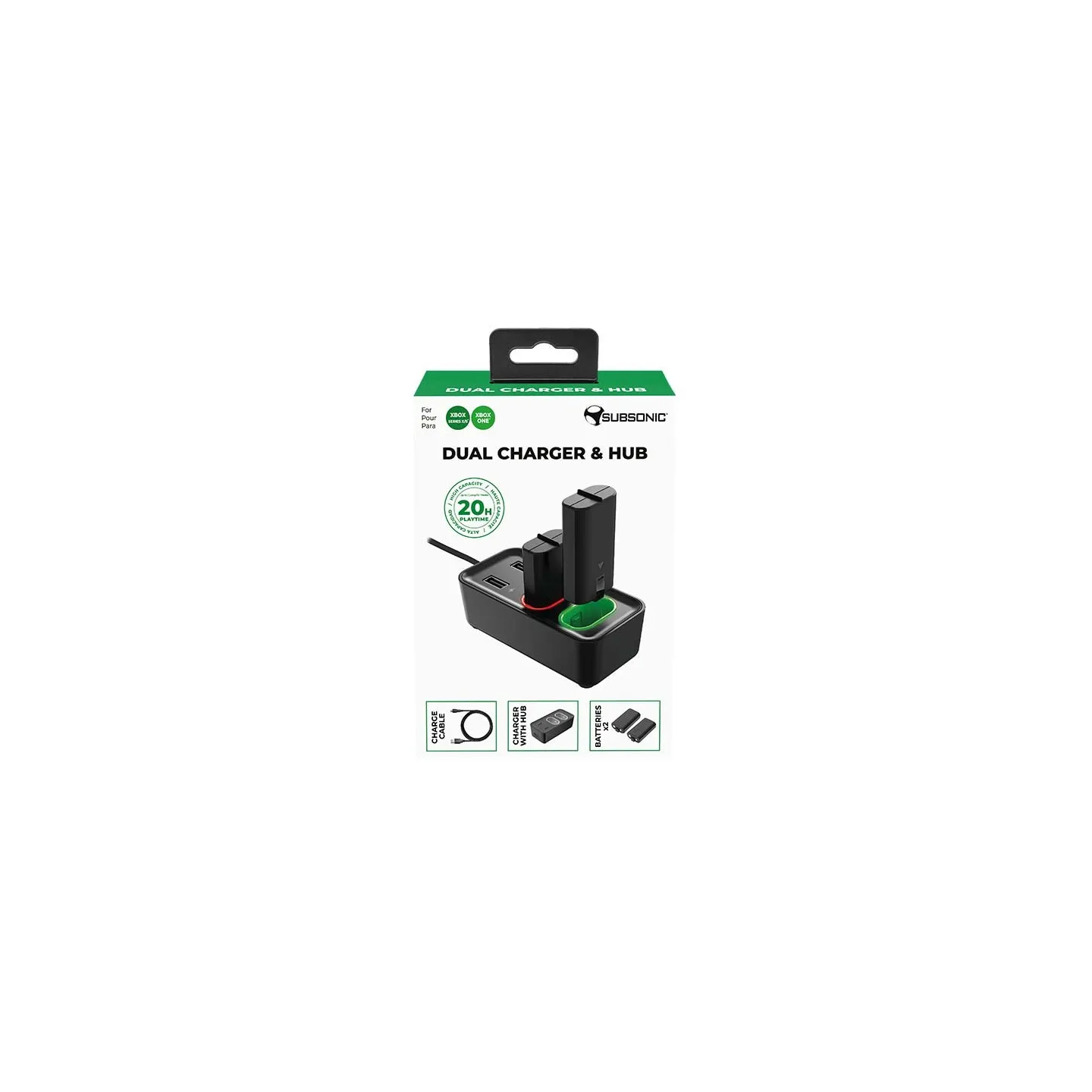 Estación de carga del mando de Xbox | Subsonic