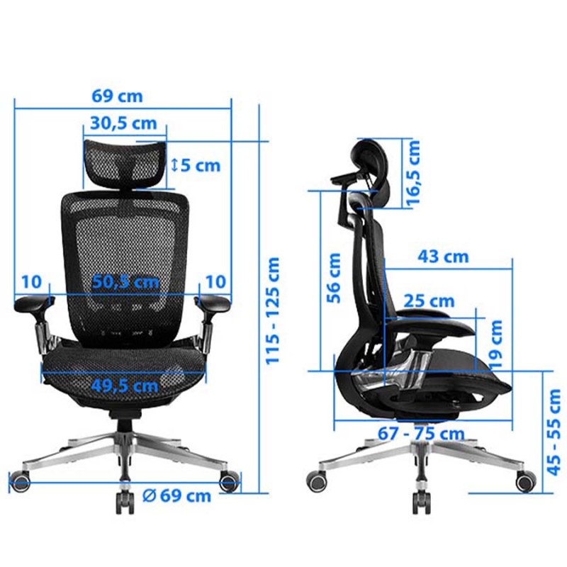 Ergonomischer Stuhl i-Care Excell | iconic von Subsonic