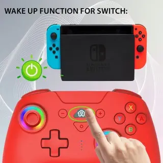 Manette Wireless Led Controller Red Subsonic