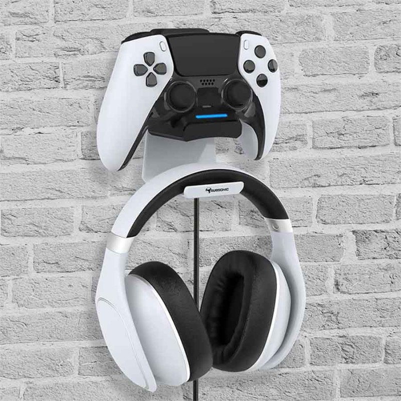 Cargador para PS5 y soporte para auriculares de juego | Subsonic