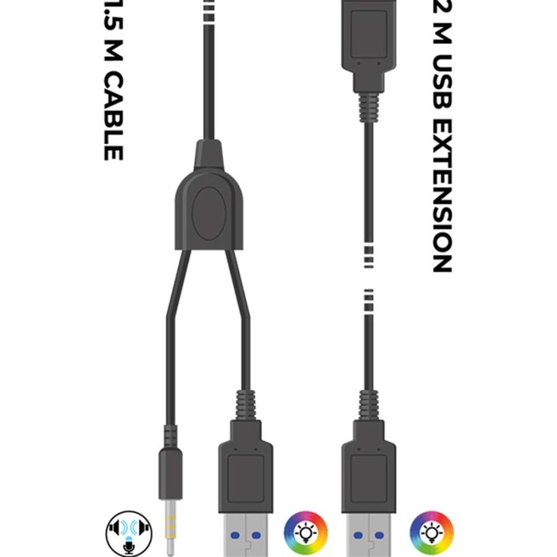 Auriculares para juegos LED Spectra | Subsonic