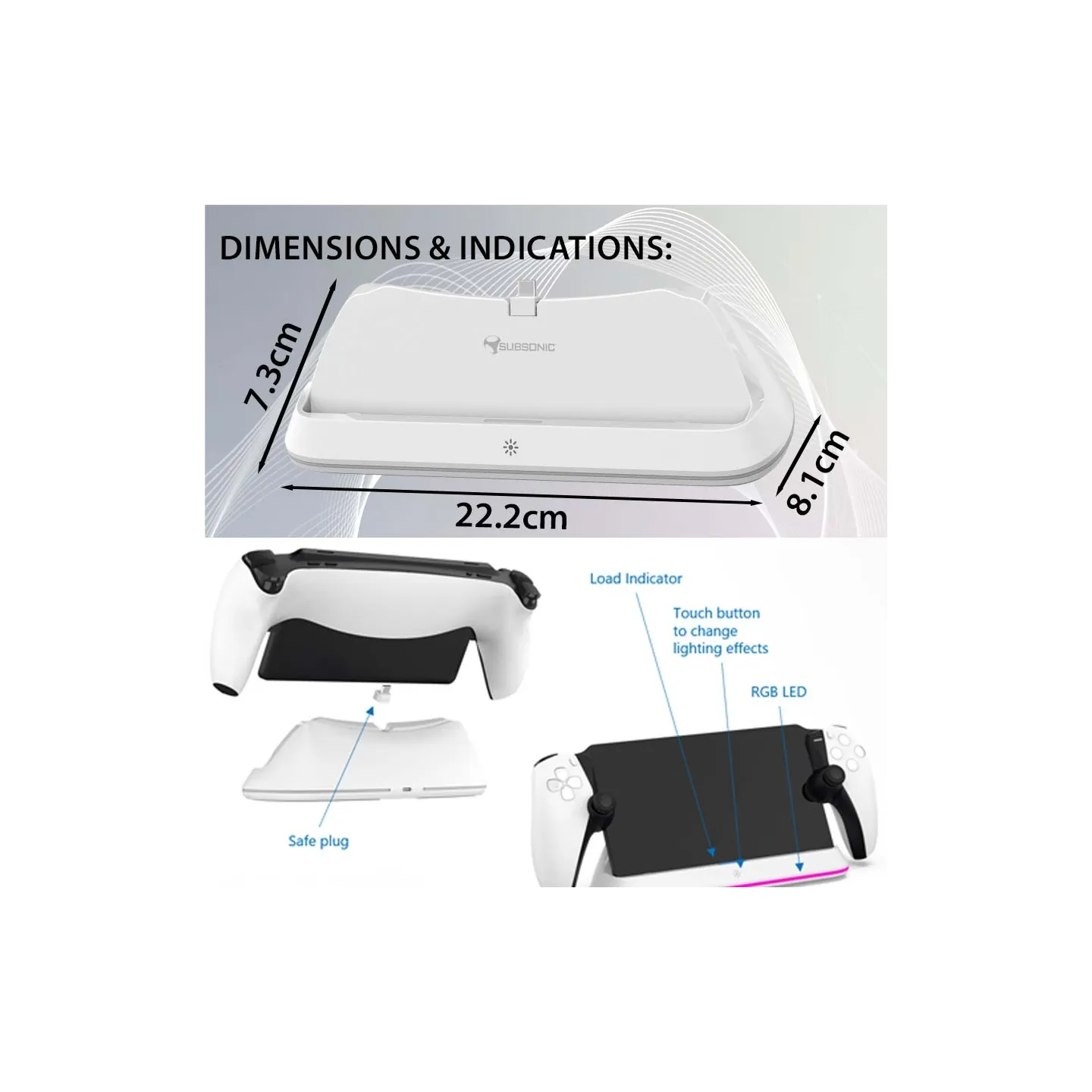 Chargeur LED PS Portal | Subsonic
