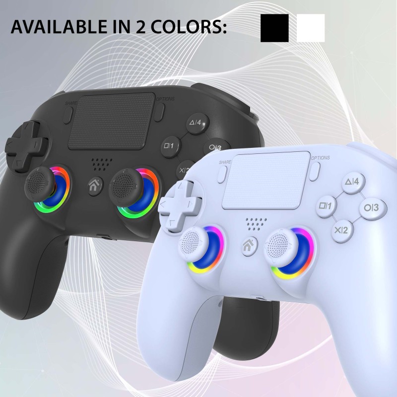 Manette PS5 sans fil LED - Noire | Subsonic