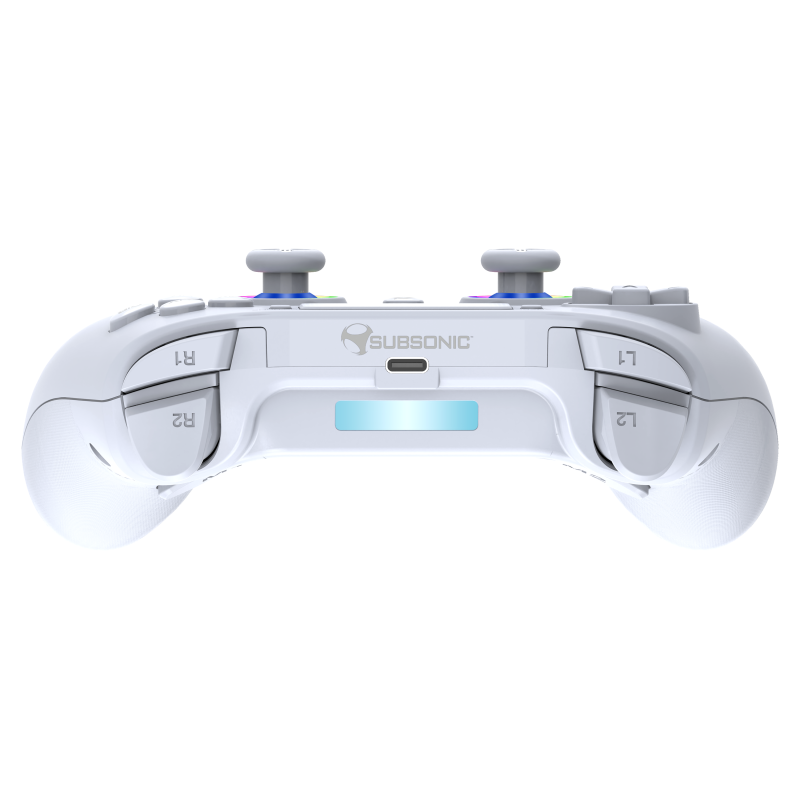 Manette PS5 sans fil LED - Blanche | Subsonic