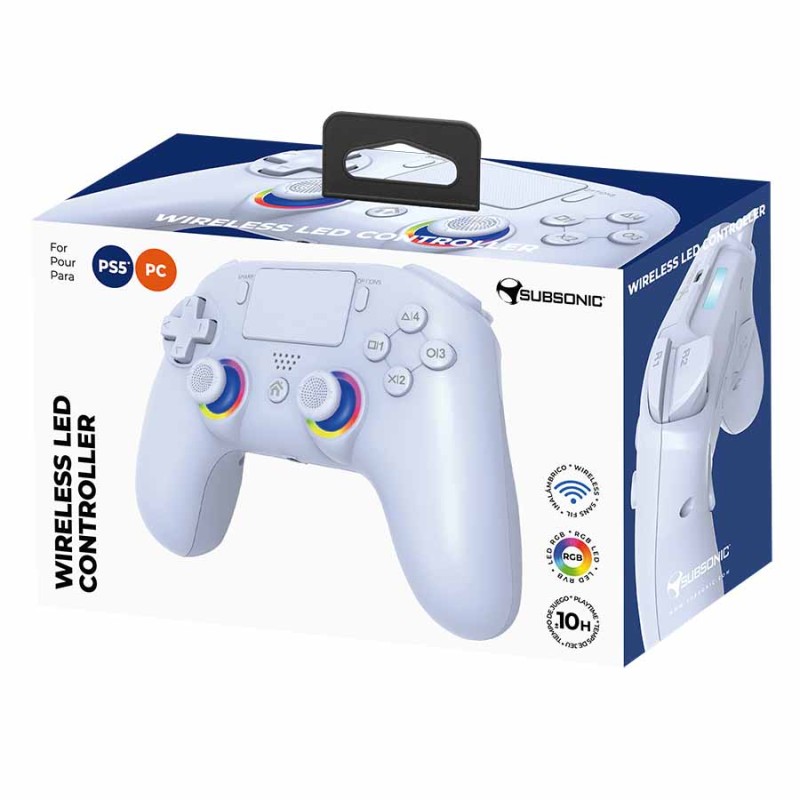 Kabelloser PS5 LED-Controller - Weiß | Subsonic