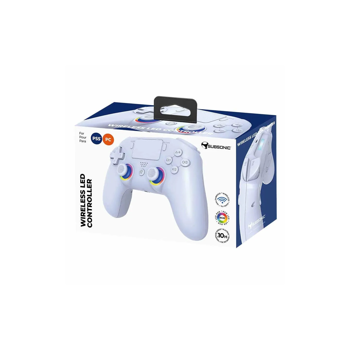 Kabelloser PS5 LED-Controller - Weiß | Subsonic