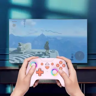 Manette Switch sans fil LED - Rose | Subsonic