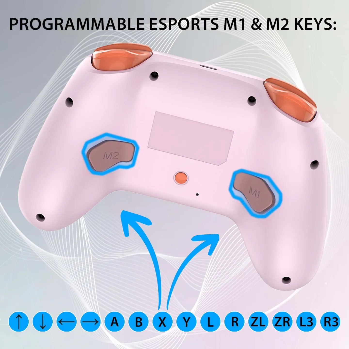 Kabelloser Led-Controller für Switch rosa | Subsonic