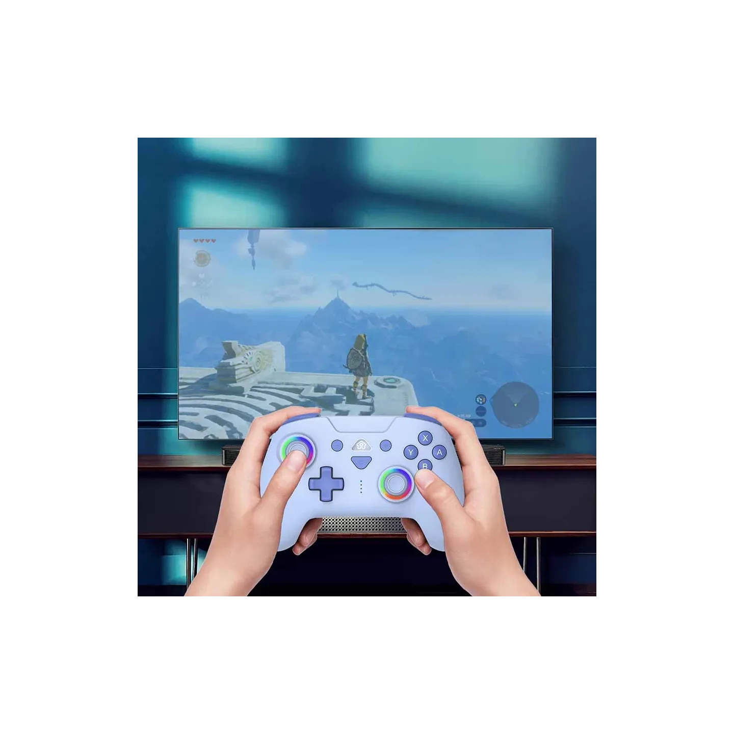 Manette Switch sans fil LED - Bleu | Subsonic