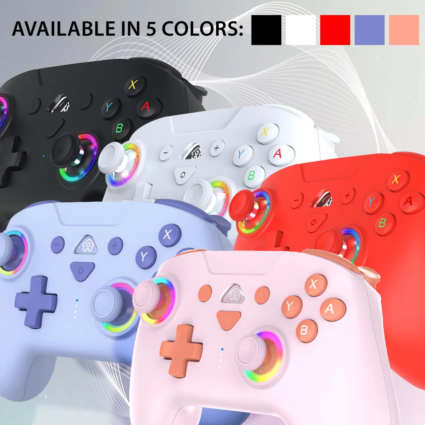 Manette Switch sans fil LED - Bleu | Subsonic