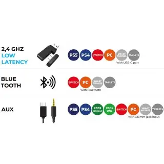 Auriculares LED para juegos Vektra - Negro | Subsonic