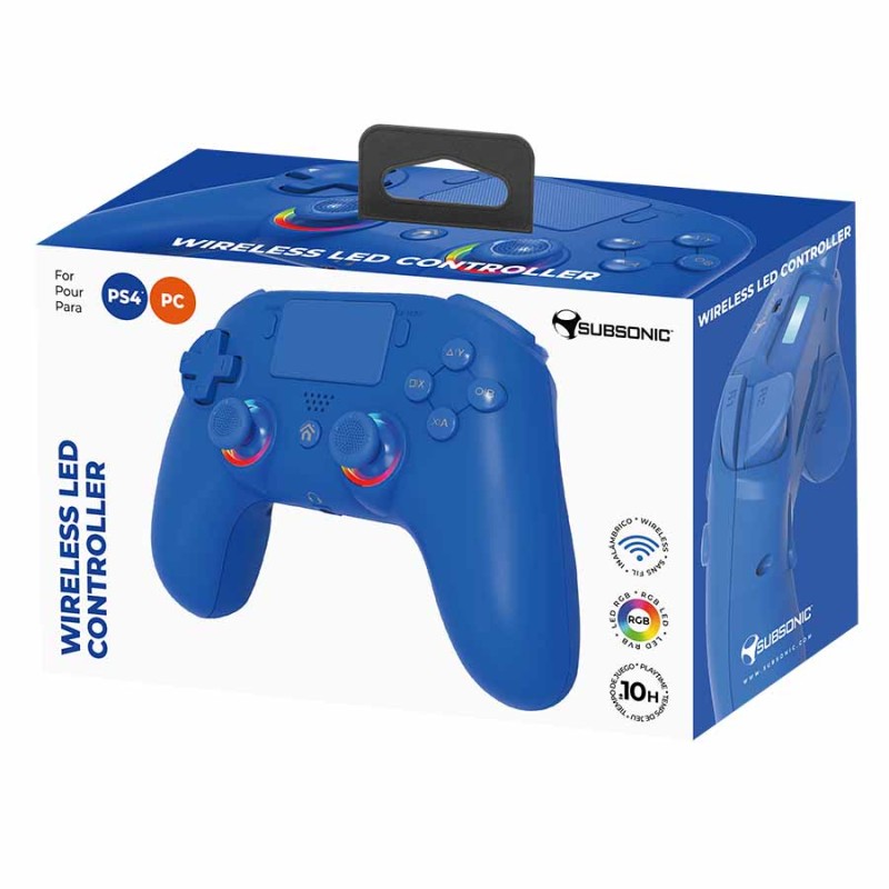 Kabelloser PS4/PC LED-Controller - Blau | Subsonic