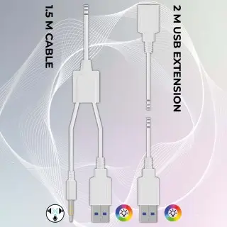 Gaming-Audio-Kopfhörer LED Spectra - Rosa | Subsonic