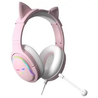 Casque audio gaming LED Spectra - Rose | Subsonic