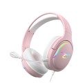 Auriculares de juego Spectra LED - Rosa | Subsonic