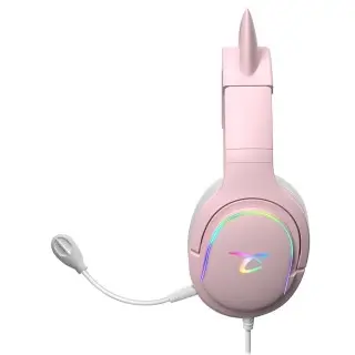 Casque audio gaming LED Spectra - Rose | Subsonic