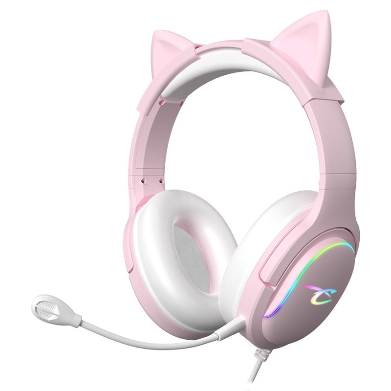 Auriculares de juego Spectra LED - Rosa | Subsonic