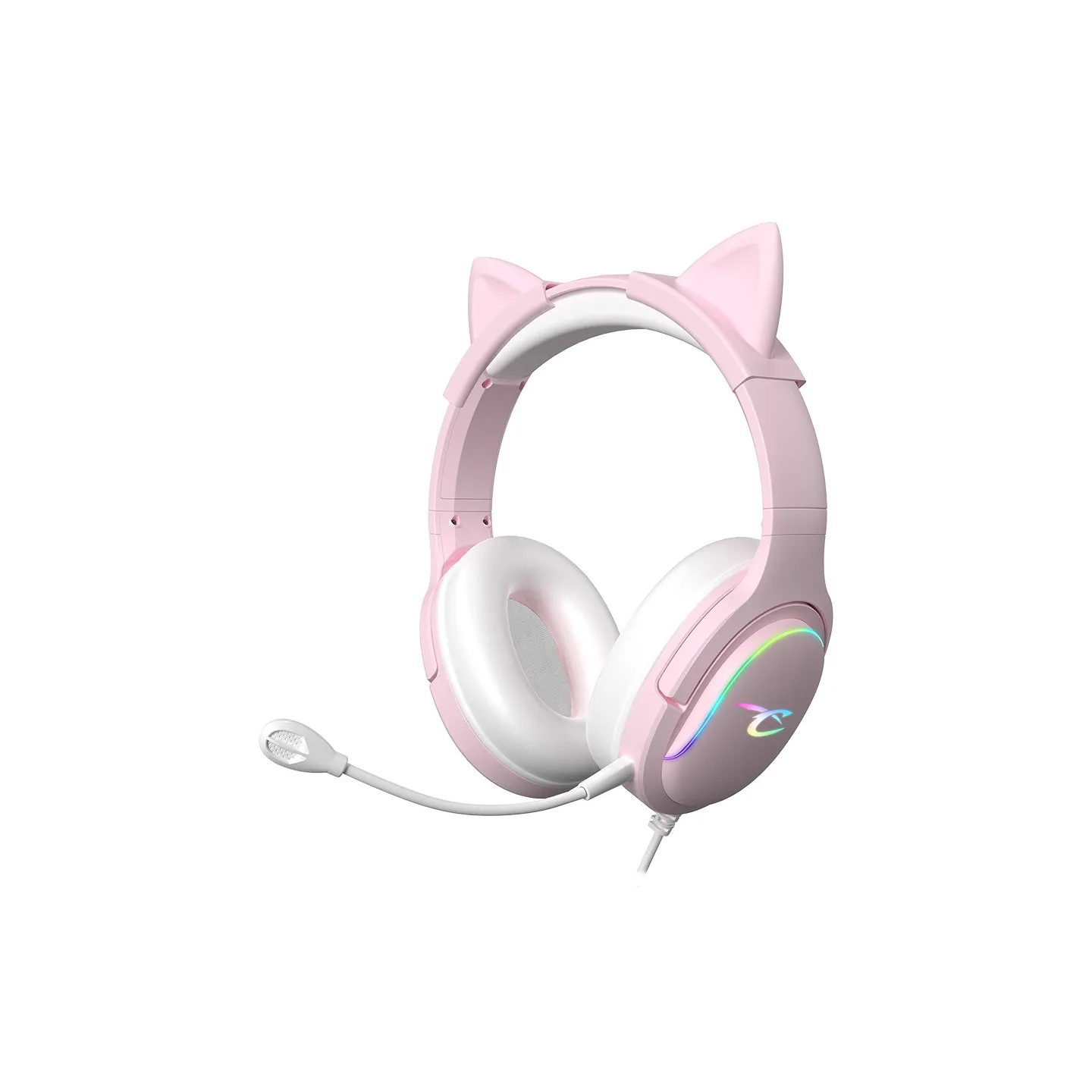Gaming-Audio-Kopfhörer LED Spectra - Rosa | Subsonic