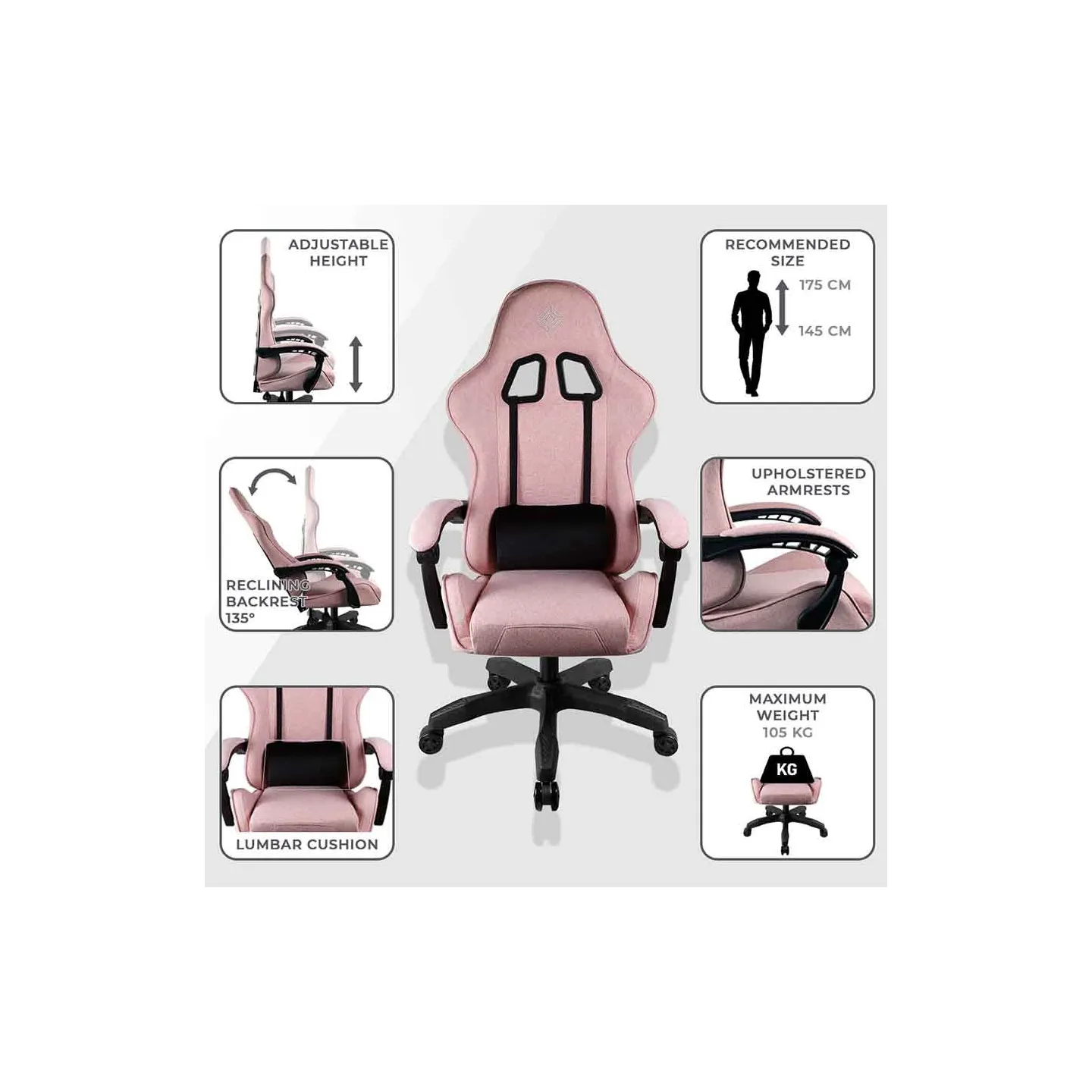 Pink Gaming chair GEM| Subsonic