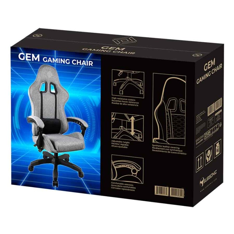 Grey Gaming chair GEM | Subsonic
