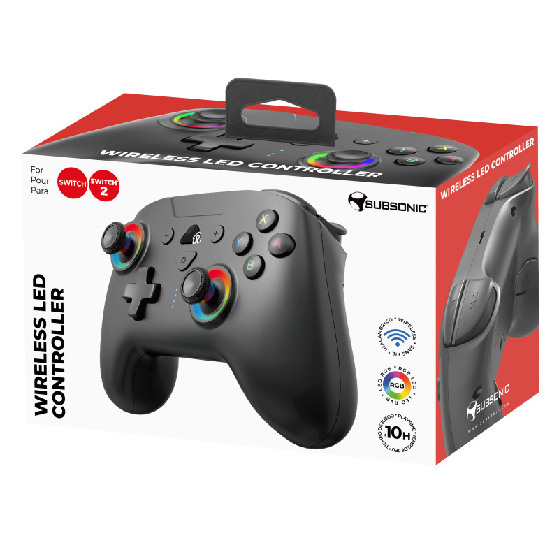 Manette Wireless Led Controller Black Subsonic