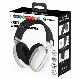 Vektra LED-Gaming-Headset - Weiß | Subsonic