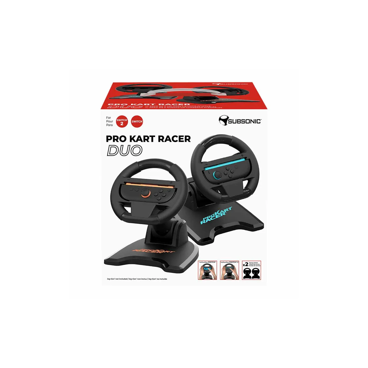 Pack de 2 volants pliables pour Nintendo Switch 2 & Switch | Subsonic