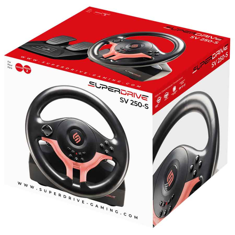 SV250-S | Volant Switch 2 & Switch - Rouge | Subsonic