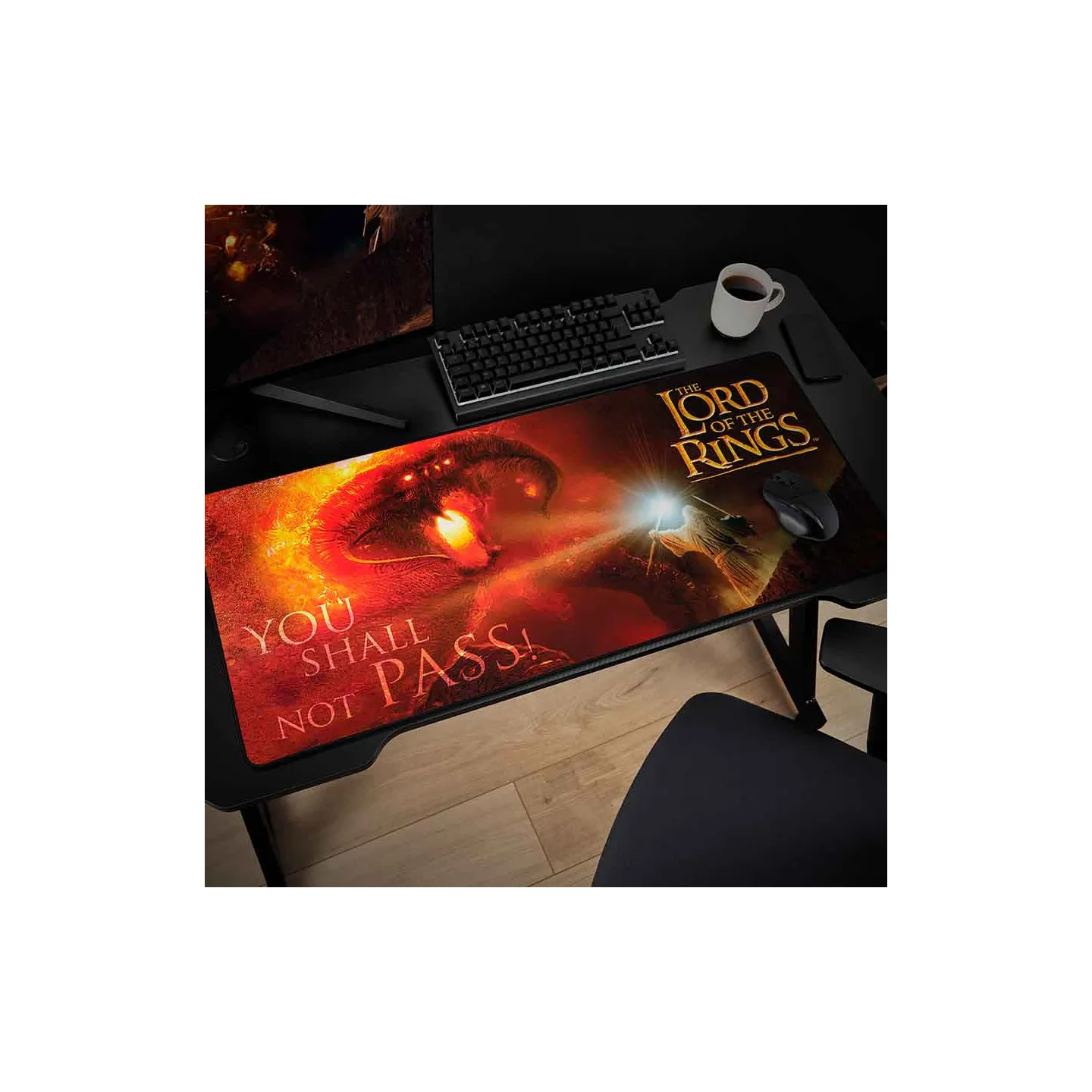 Tapis de souris XXL Le Seigneur des Anneaux - Gandalf | Subsonic