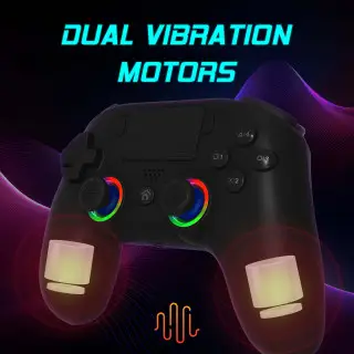 Manette PS5 sans fil LED - Noire | Subsonic