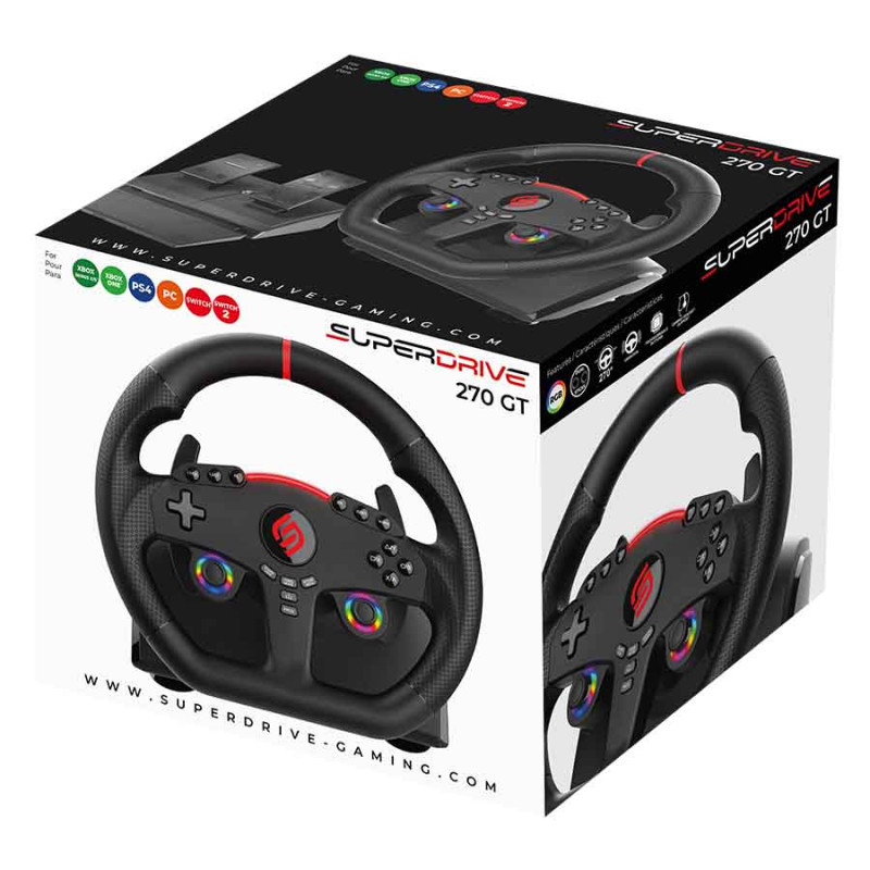 270 GT | Volant PS4, Xbox, Switch 2, Switch et PC | Subsonic