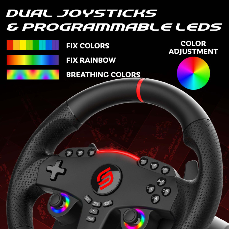 270 GT | Volant PS4, Xbox, Switch 2, Switch et PC | Subsonic