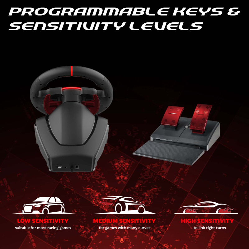 PS4, Xbox, Switch 2, Switch steering wheel - 270 GT | Subsonic