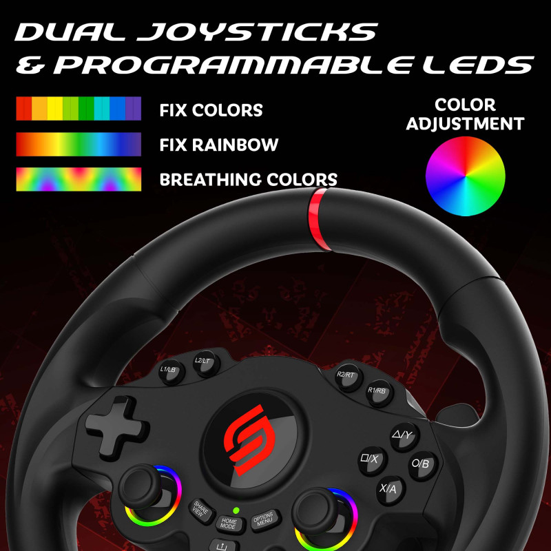 220 RS | Volant PS4, Xbox, Switch 2, Switch et PC | Subsonic