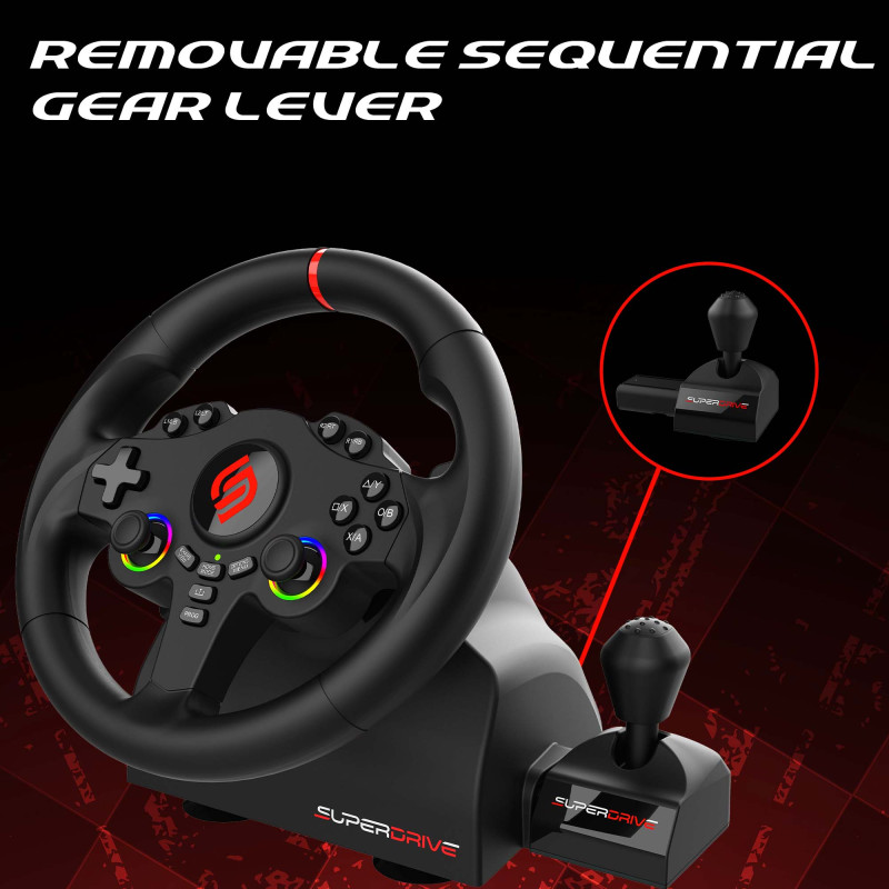 220 RS-X | Volant PS4, Xbox, Switch 2, Switch et PC