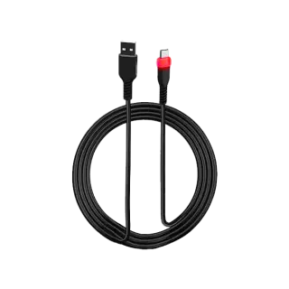 Anti-knots charging cable for PS5 and Xbox Serie X controllers.