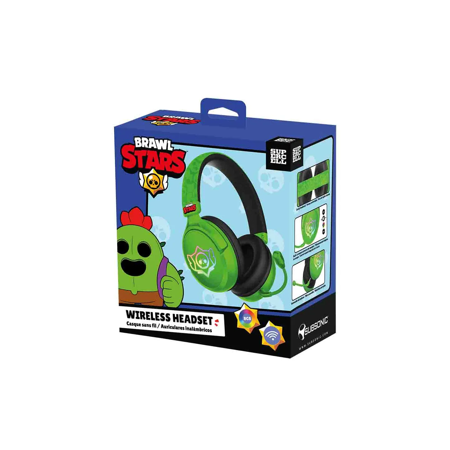 Casque audio gaming sans-fil Brawl Stars Skull