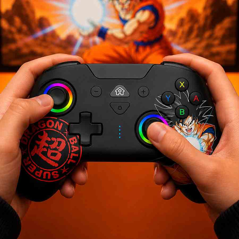 Manette Switch sans fil LED - Dragon ball Goku | Subsonic