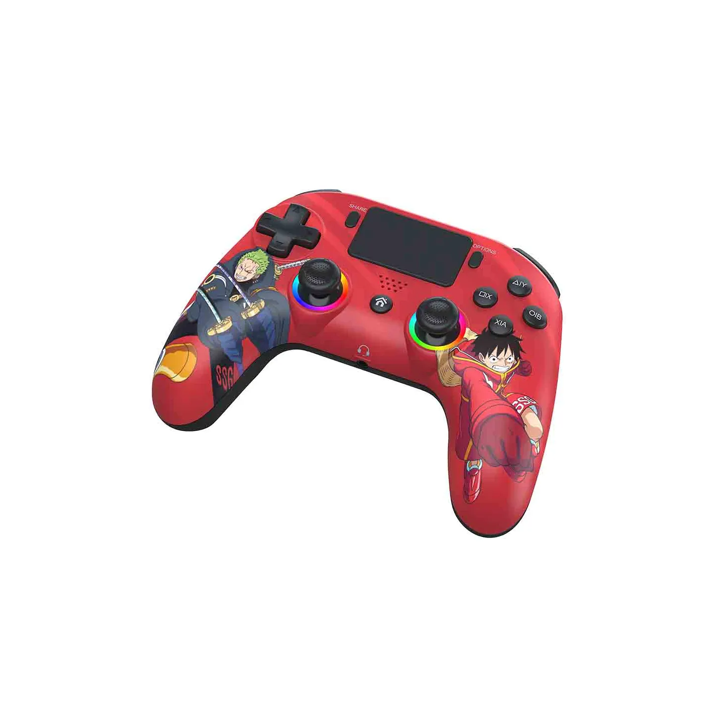 Mando inalámbrico PS4 con LED One Piece - Rojo | Subsonic
