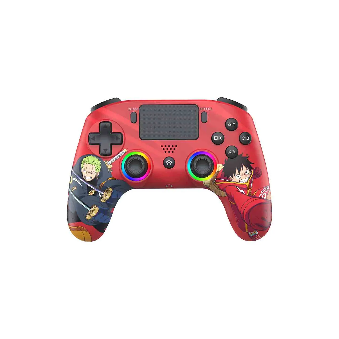 Kabelloser PS4 Controller mit LED One Piece - Rot | Subsonic