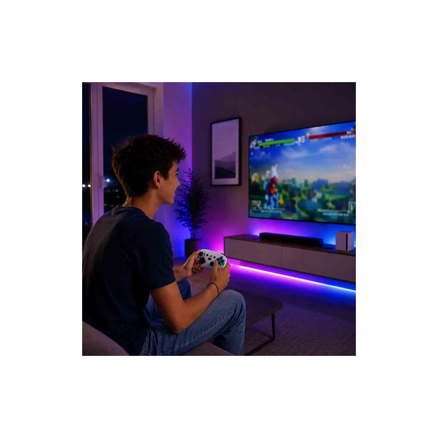 Mando inalámbrico led para Switch 2 & Switch azul| Subsonic