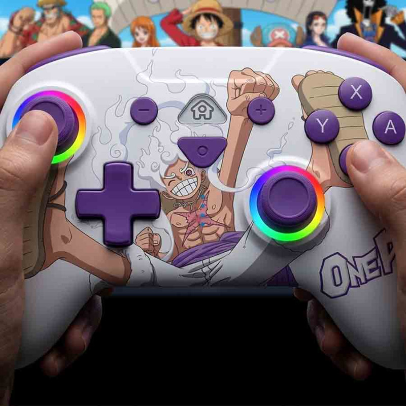 Manette Switch sans fil LED - One Piece blanche | Subsonic