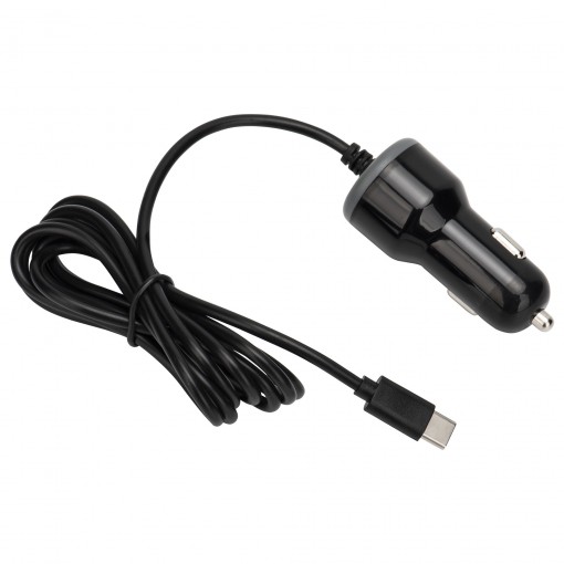 Nintendo Switch USB Typ-C Car Charger Auto Ladegerät mit 2m Kabel - schwarz