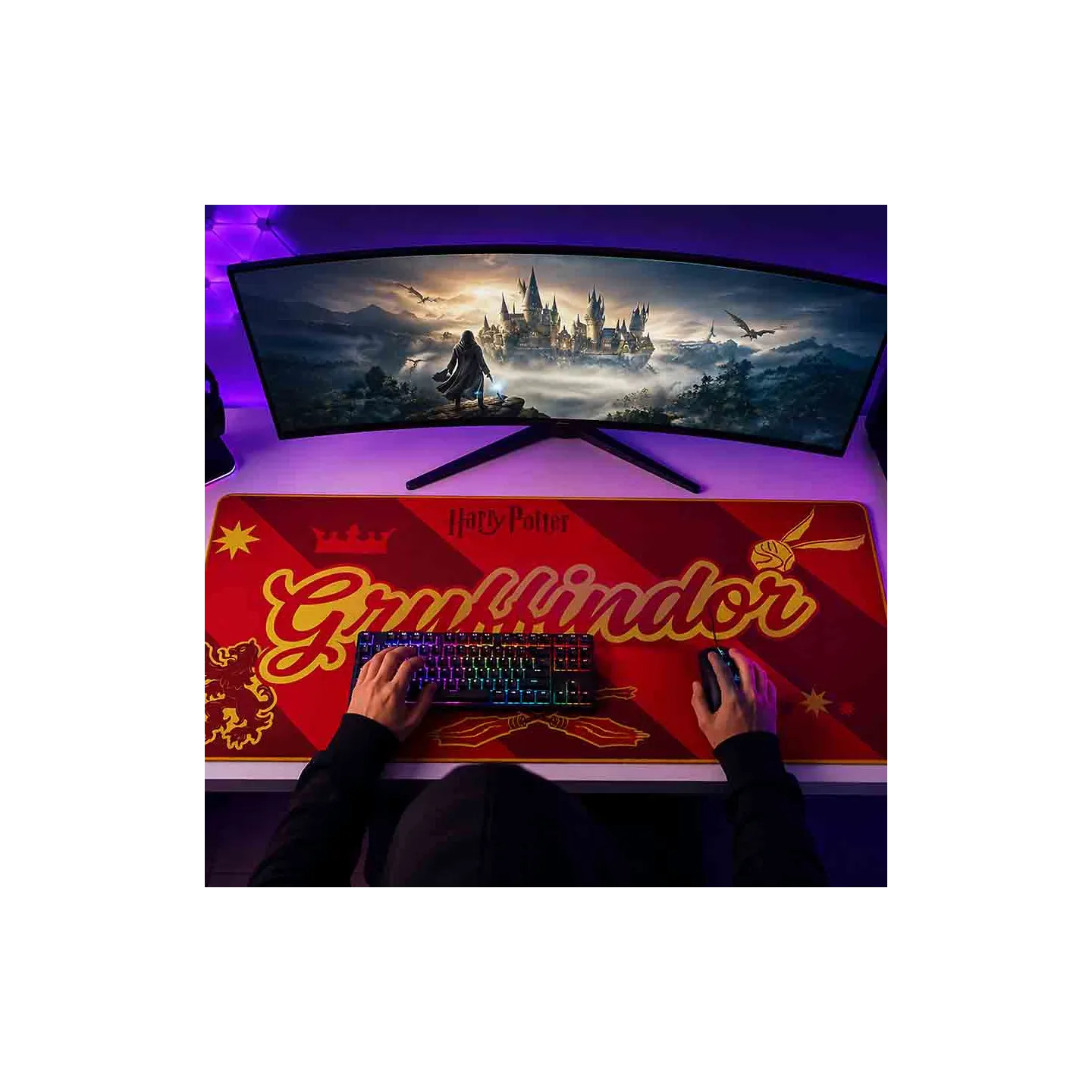 Tapis de ratón XXL Harry Potter Gryffindor | Subsonic