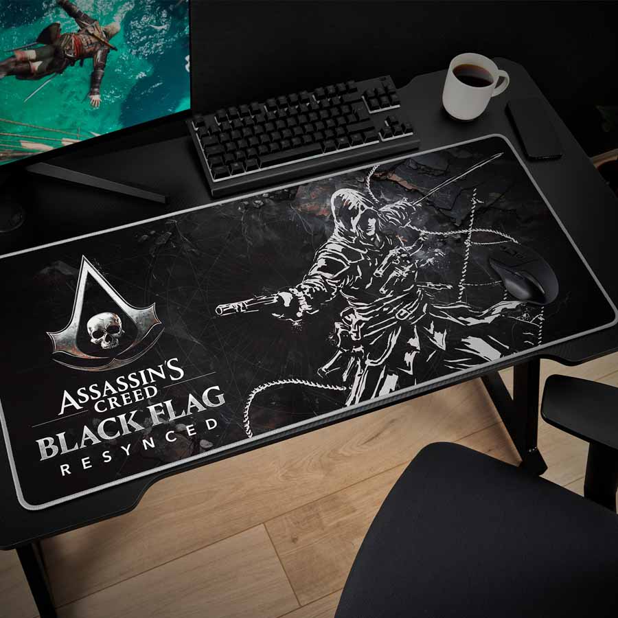 Tapis de souris Assassin’s Creed Black Flag Resynced Subsonic licence officielle setup gaming