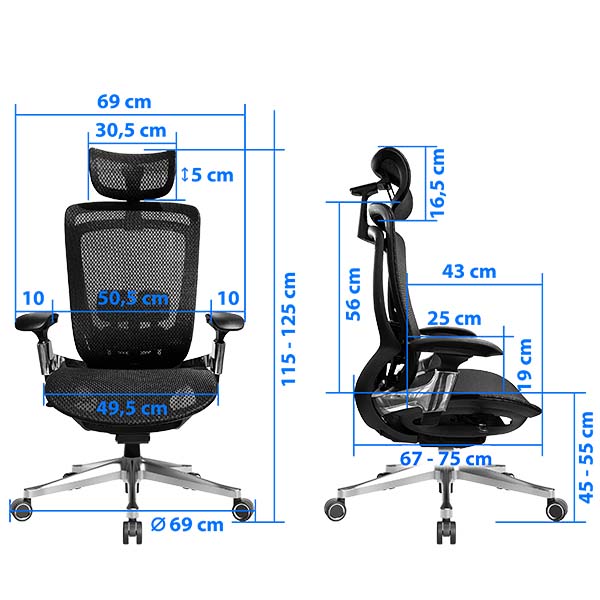 Chaise ergonomique i-care Excell | Iconic by Subsonic