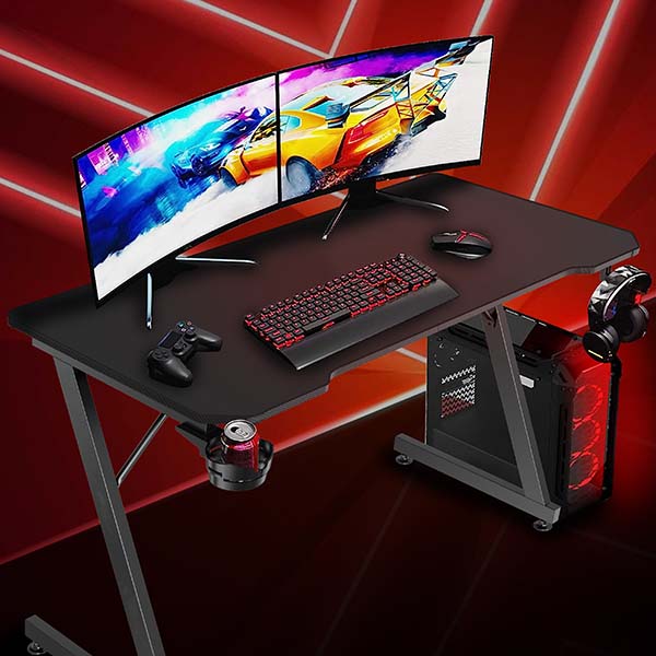  Black gaming table | Subsonic