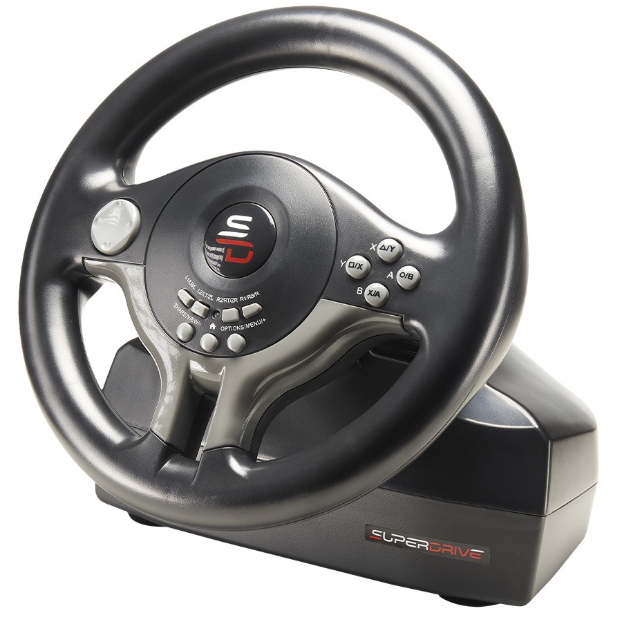 Superdrive SV200 Volante da corsa con pedali e vibrazioni per PS4